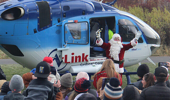 Santa arrival